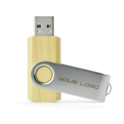 Clé USB TWISTER 8 GB bois clair Clé USB TWISTER 8 GB bois clair