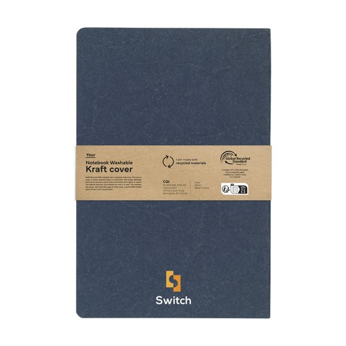 Notebook GRS Washable Kraft Cover A5 notitieboek Notebook GRS Washable Kraft Cover A5 notitieboek