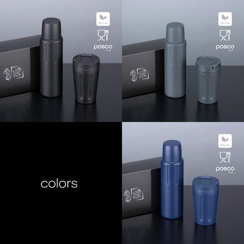 SCANDIC SET: COFFEE MUG AND THERMOS