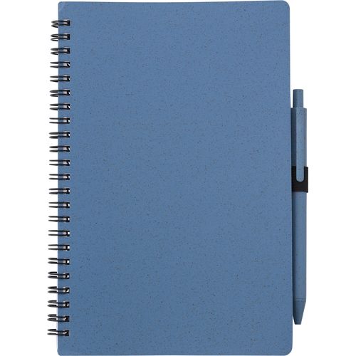 Wheat straw notebook with pen Massimo
