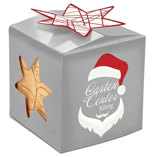 Houten pennenbakje star-box met zaden - Goudsbloem Houten pennenbakje star-box met zaden - Goudsbloem