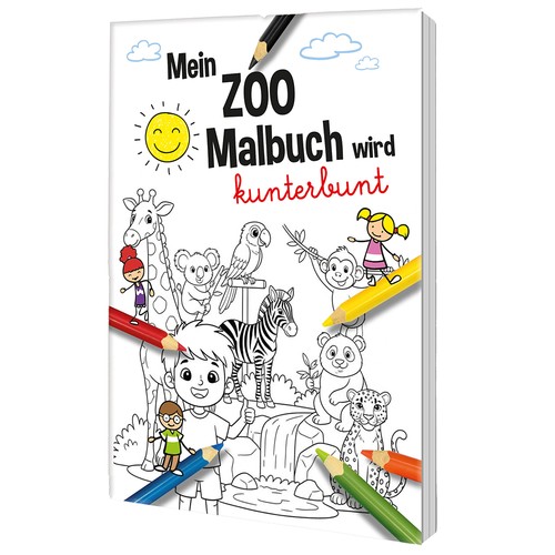 Colouring book / set A6 - Zoo - Colouring book neutral Colouring book / set A6 - Zoo - Colouring book neutral