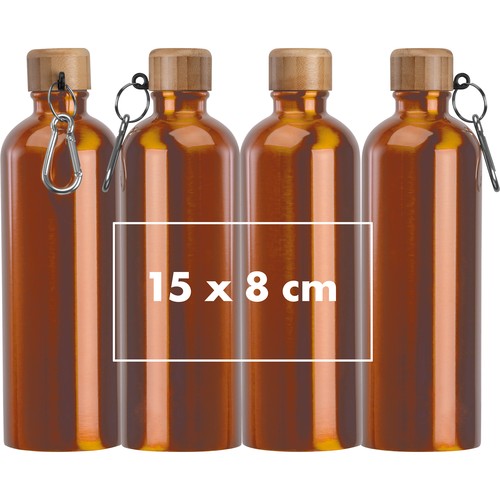 Drinkfles van rvs met karabijnhaak, 750 ml Drinkfles van rvs met karabijnhaak, 750 ml