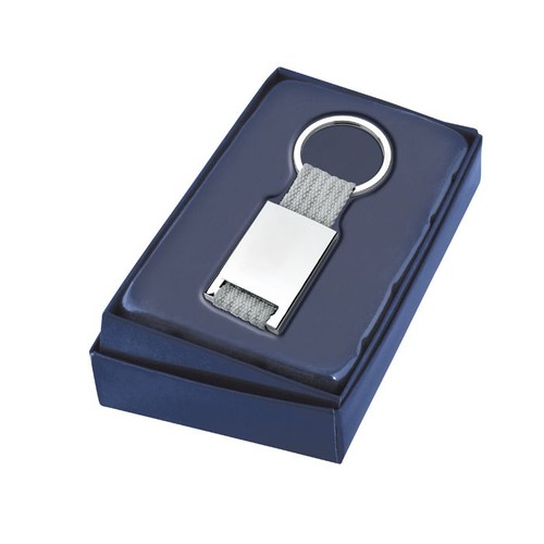 KEYCHAIN SATIN - NYLON GREY KEYCHAIN SATIN - NYLON GREY