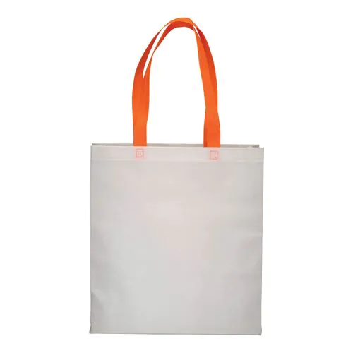Shopper avec soufflet en TNT 80g/m2 thermosoudé, anses longues Shopper avec soufflet en TNT 80g/m2 thermosoudé, anses longues