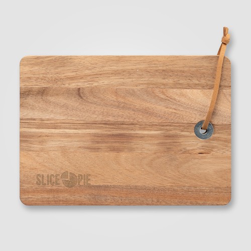 Coltello e tagliere per formaggio in bamboo FSC con foro per appendere Mysa – - 262 x 290 x 25 mm