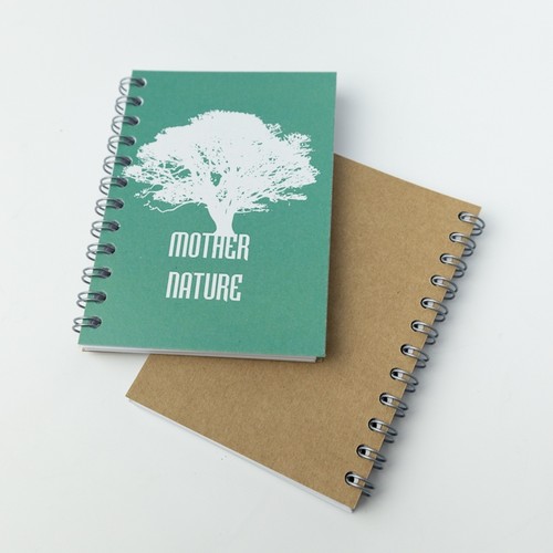 A6 SPIRAL BLOCK ON CUSTOMIZABLE RECYCLED PAPER