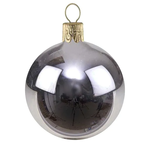 Traditional glass ball - shine-silver #103 Traditional glass ball - shine-silver #103
