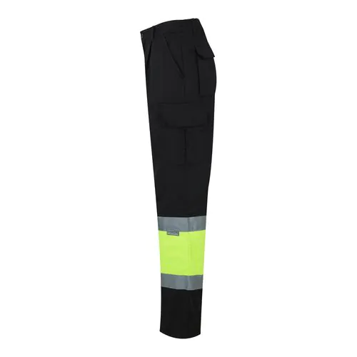 VL POSEIDON. Two-tone multi-pocket twill trousers (210g/m²), in cotton (20%) and polyester (80%)