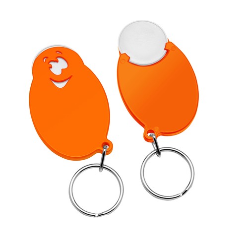 Porte-clés jeton 1€ "visage" Porte-clés jeton 1€ "visage"