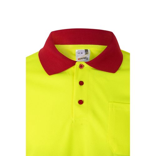 VL VULCAN. Polo bicolore (160g/m²) à manches longues, en polyester (100%) VL VULCAN. Polo bicolore (160g/m²) à manches longues, en polyester (100%)