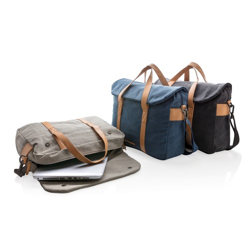 Borsa porta PC in canvas senza PVC Borsa porta PC in canvas senza PVC