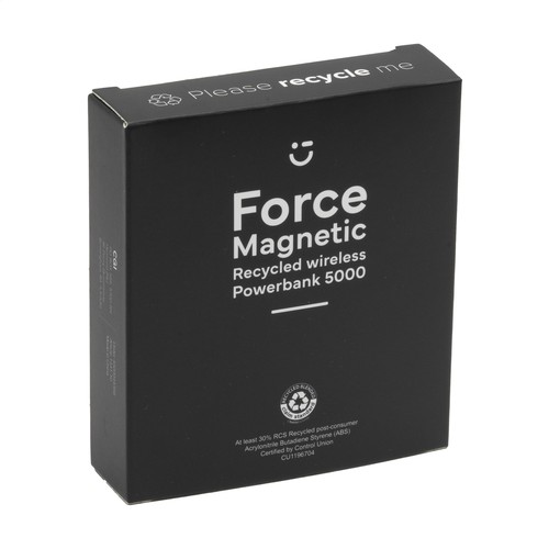 Force Magnetic RCS Recycled Wireless Powerbank 5000 Force Magnetic RCS Recycled Wireless Powerbank 5000