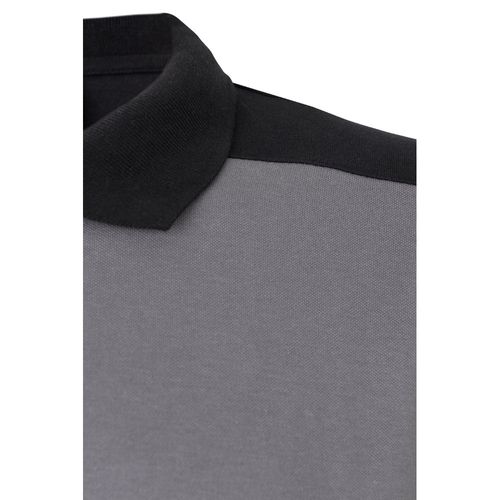 VL VELES. Two-tone stretch piqué polo shirt (200g/m²) with short sleeves, in polyester (96%) and elastane (4%) VL VELES. Two-tone stretch piqué polo shirt (200g/m²) with short sleeves, in polyester (96%) and elastane (4%)
