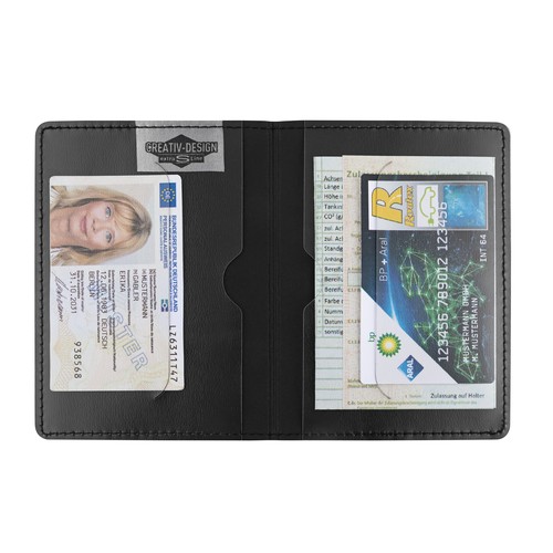 Blackmaxx® "EcoCraft Basic" imitation leather driving license pouch