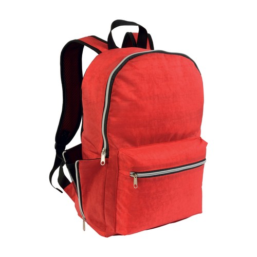 420D nylon 4-pocket backpack (two mesh side pockets with zipped closure). Straps 420D nylon 4-pocket backpack (two mesh side pockets with zipped closure). Straps