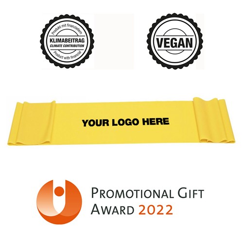 Exercise Band / Fitness Band, yellow (medium) - sustainable & vegan - MOQ 400 pcs. Exercise Band / Fitness Band, yellow (medium) - sustainable & vegan - MOQ 400 pcs.