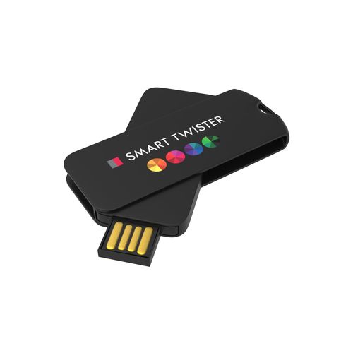 Clé USB Smart Twister (Noir), 8 GB Clé USB Smart Twister (Noir), 8 GB