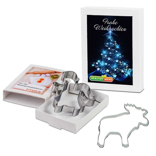 Baking-shape in slide-box - Xmas - elk