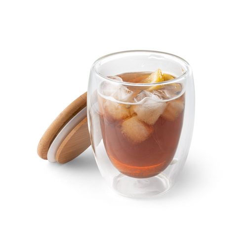 ECUADOR L. Bicchiere da viaggio in vetro borosilicato 350 mL ECUADOR L. Bicchiere da viaggio in vetro borosilicato 350 mL