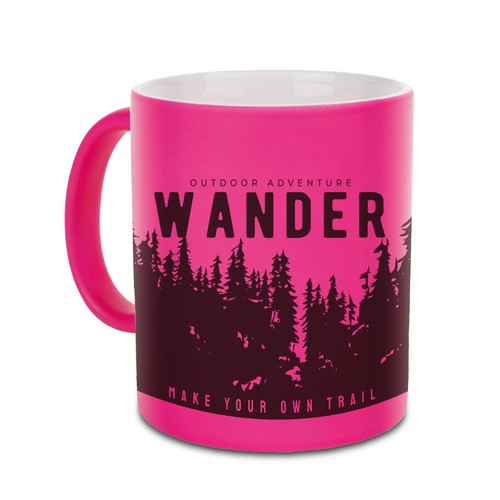 TASSE 320 ML EN CERAMIQUE (degré A) COULEURS FLUO