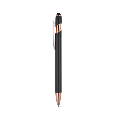 NEIL ROSE. Penna a sfera realizzata in alluminio riciclato (100% rAL), con finitura opaca e inchiostro blu NEIL ROSE. Penna a sfera realizzata in alluminio riciclato (100% rAL), con finitura opaca e inchiostro blu