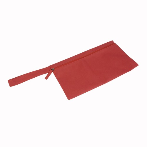 Porte-documents en polyester avec fermeture zip et poignée pratique