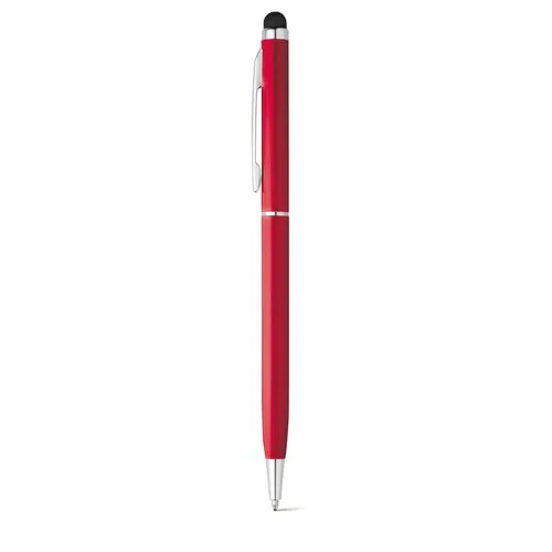 ZOE. Bolígrafo de aluminio con mecanismo de giro y punta táctil ZOE. Bolígrafo de aluminio con mecanismo de giro y punta táctil