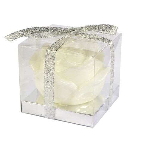BOUGIE ROSE BLANCHE BRILLANT