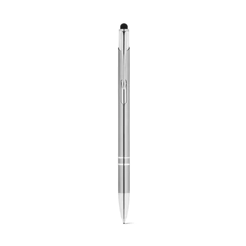 GALBA. Penna a sfera in alluminio con punta touch e clip