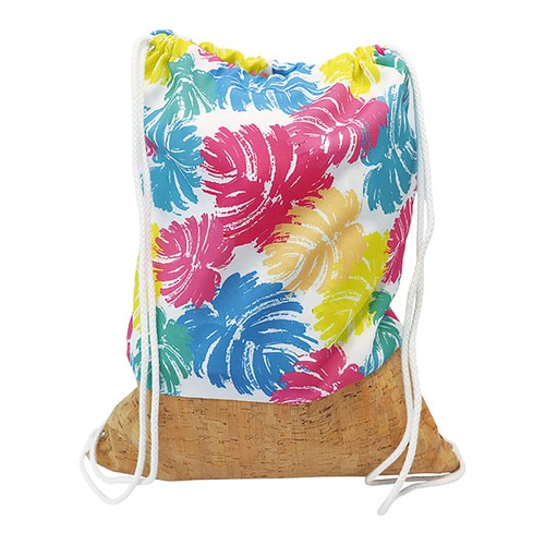 CUSTOMIZABLE POLYESTER AND CORK BACKPACK