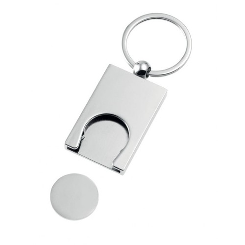 sleutelhanger met winkelmuntje sleutelhanger met winkelmuntje