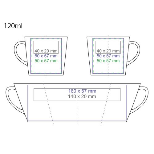 Beker Victor 120ml wit Beker Victor 120ml wit