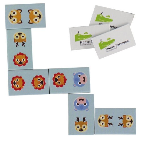 DOMINOES ON CARDBOARD 28 PIECES WITH CUSTOMIZABLE PACKAGING