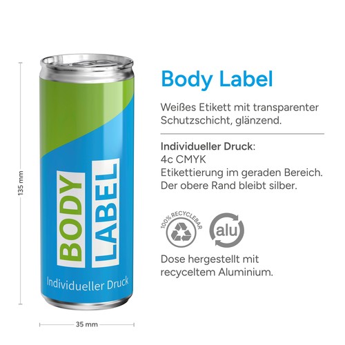 Iso Sports Drink Agrumes, Body Label