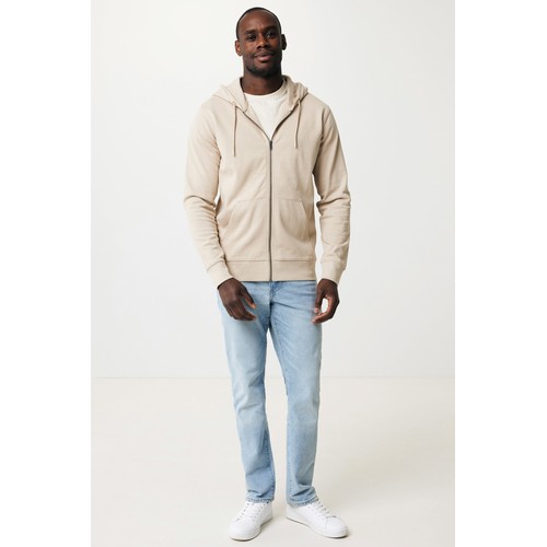 IQONIQ Abisko recycled cotton zip through hoodie