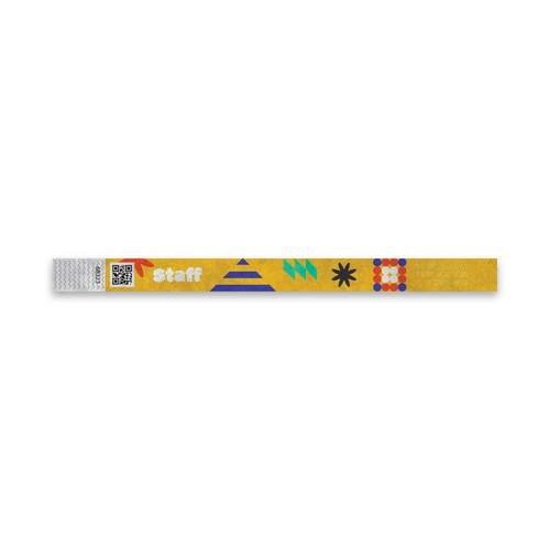 Customizable 19mm Tyvek Identification Wristband