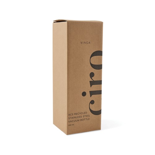 Botella vacio VINGA Ciro RCS reciclada 580 ml