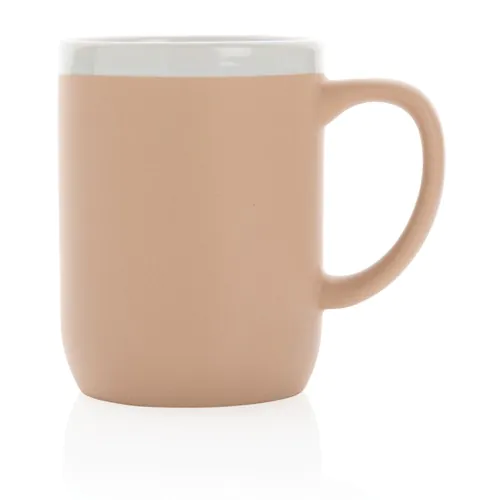 Keramische mok met witte rand 300 ml. Keramische mok met witte rand 300 ml.