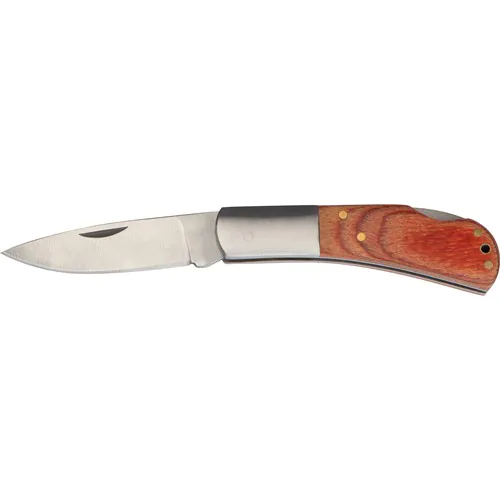 Folding knife with wooden handle Folding knife with wooden handle