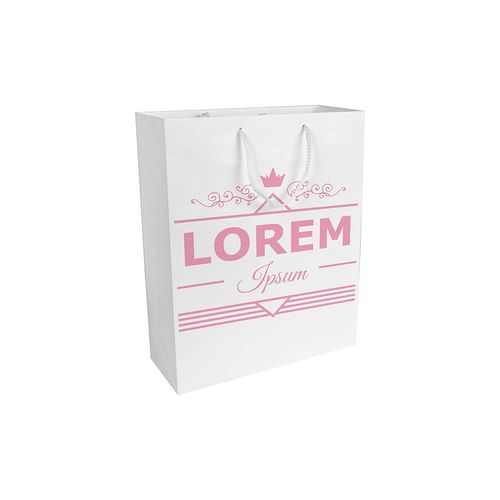 Bolsa de papel laminado mate 25x18x7 cm