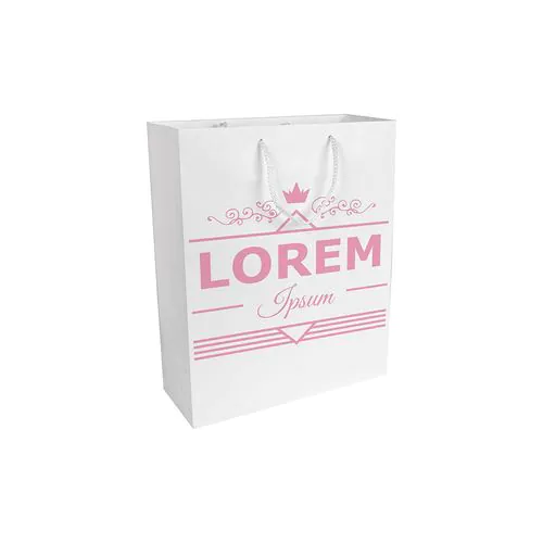 Bolsa de papel laminado mate 25x18x7 cm