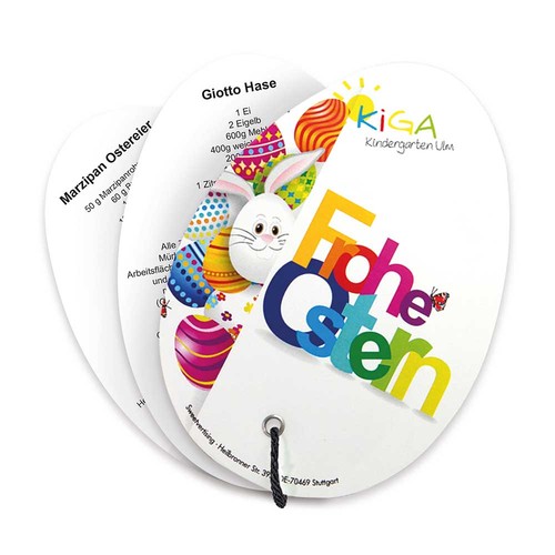 Baking-shapes with recipe book Easter egg - bunny 1