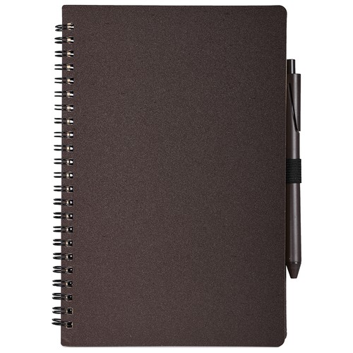 KRAFT PAPER NOTEBOOK, COFFEE GROUNDS POWDER + PLASTIC KRAFT PAPER NOTEBOOK, COFFEE GROUNDS POWDER + PLASTIC