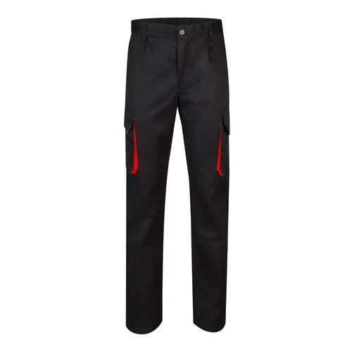 VL HYPNOS. Two-tone multi-pocket twill trousers (200g/m²), in cotton (35%) and polyester (65%)