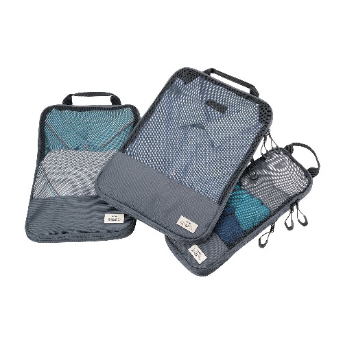 Blue Cycle Packing Cubes TROIKA BLUE CYCLE PACKING CUBES