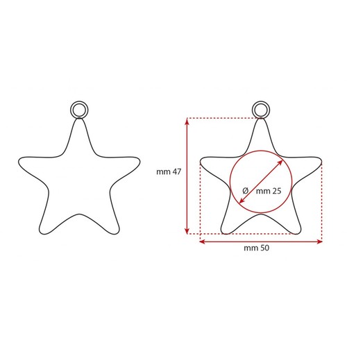 KEY CHAIN "DOUBLE STAR" - NO BOX