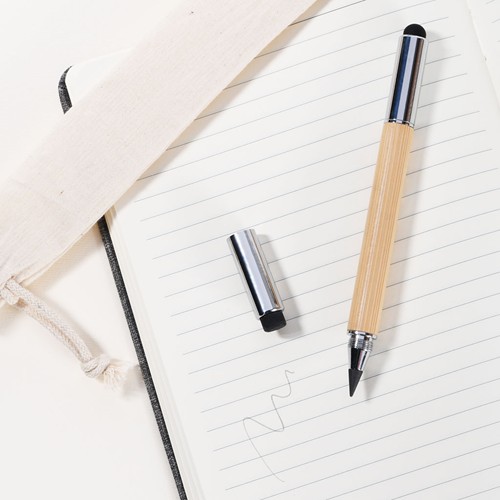 2 IN 1 PENCIL WITH METAL GRAPHITE TIP