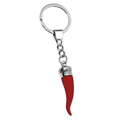KEY RING HORN AMULET RED KEY RING HORN AMULET RED