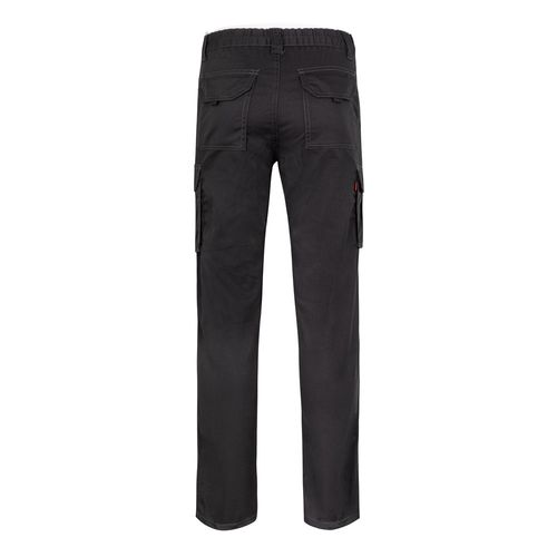 VL LUGH. Pantaloni elasticizzati con diverse tasche (240g/m²), in cotone (46%), EME (38%) e poliestere (16%)
